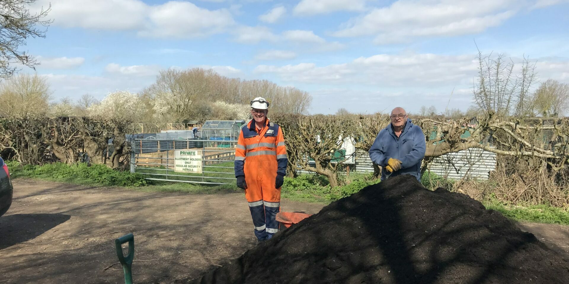 Compost delivery to Bluntisham allotments Compost delivery to Bluntisham allotments